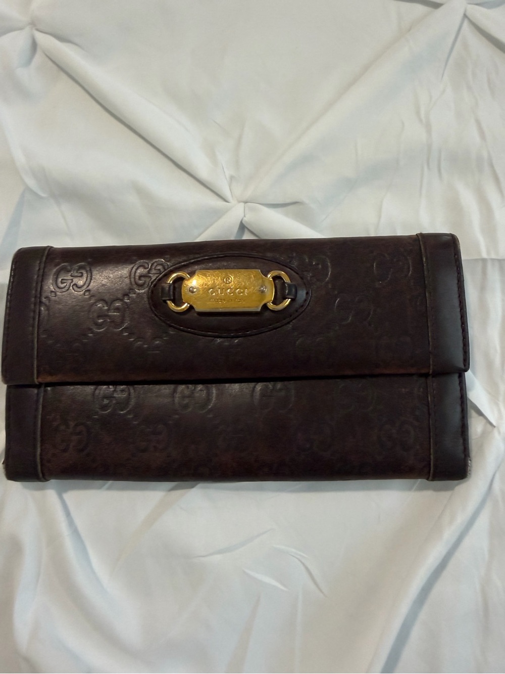 Gucci Guccissima Leather Continental Wallet